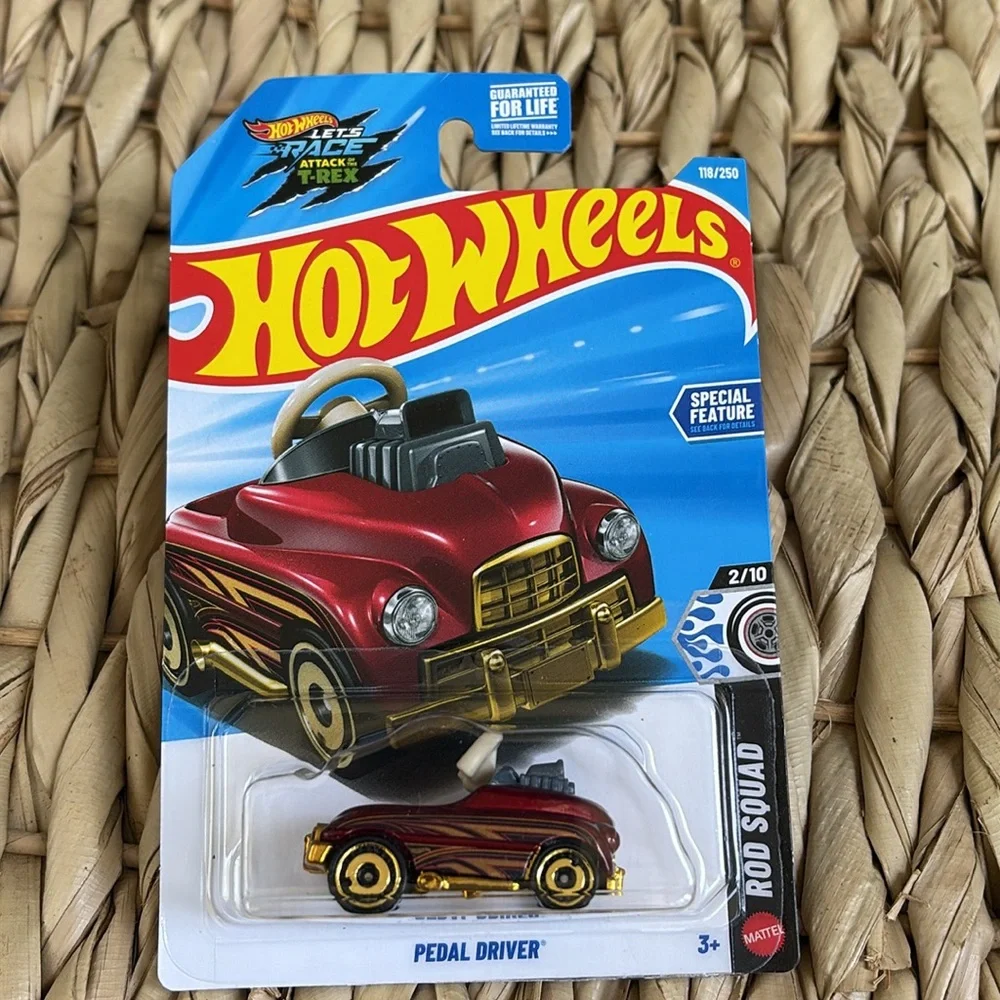 Hot Wheels Pedal Driver Toy Car Red Rod Hotwheels PedalCar Racer Mattel 🆕 2026